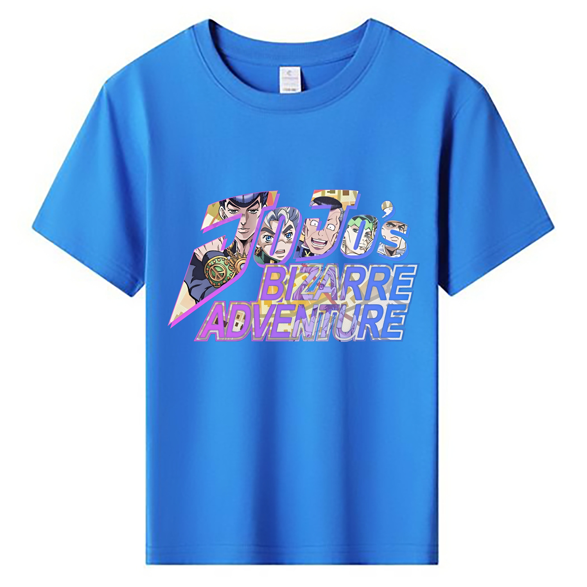 （画像用） ジョジョの奇妙な冒険 JoJo's Bizarre Adventure 綿100％キッズTシャツ（フロントプリント）